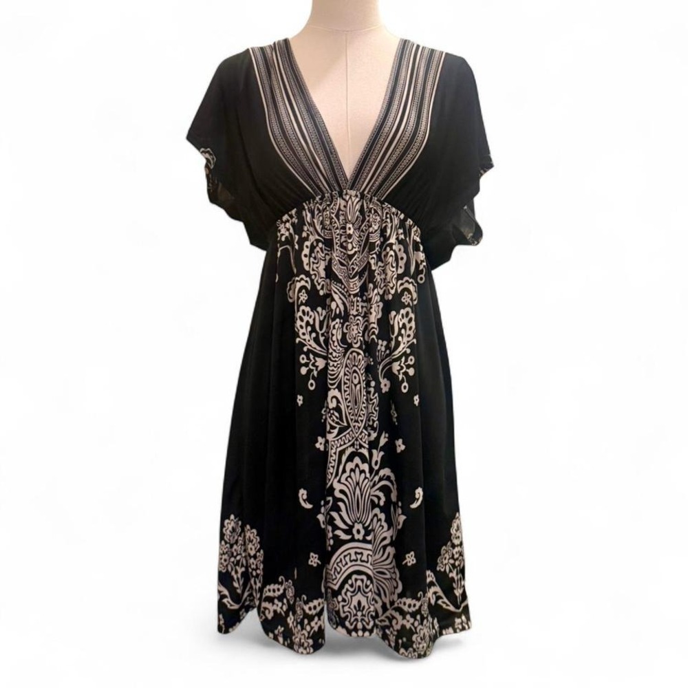 Y2K Flowy Whimsygoth Top M/L Dark Feminine 2000s